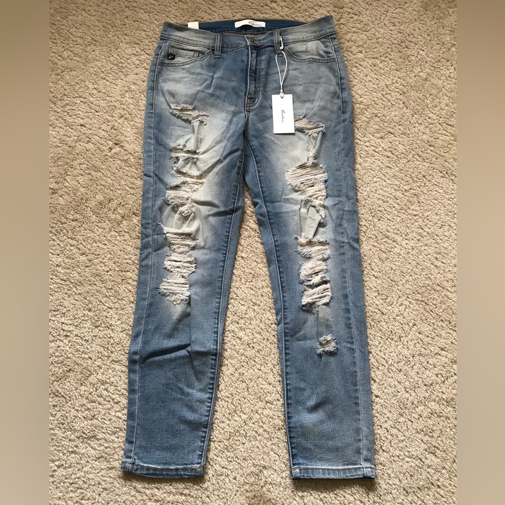 Kancan Kan Can Factory Distressed Estilo Jeans 11 X 29